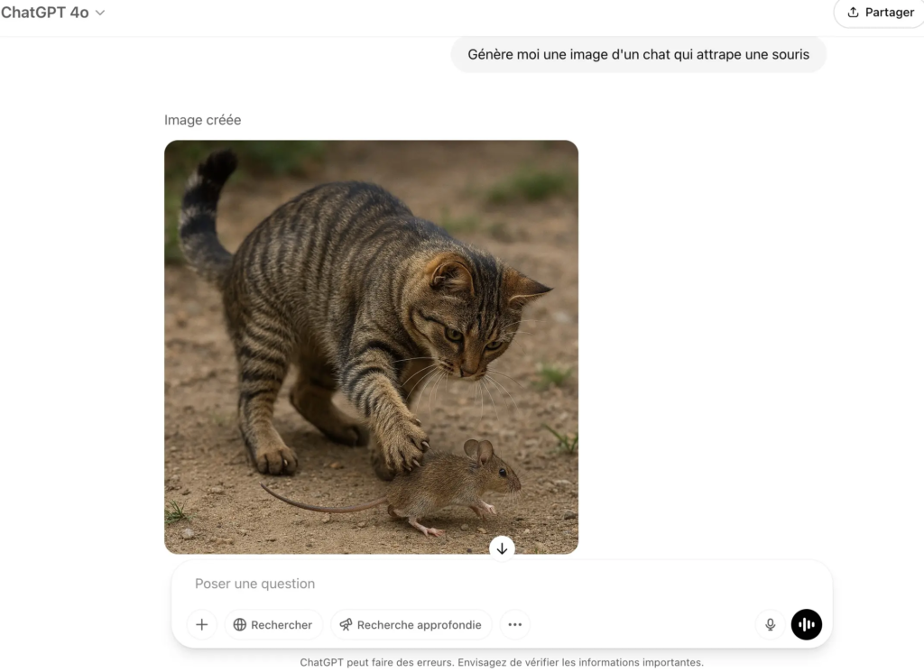 générer image chatgpt chat souris
