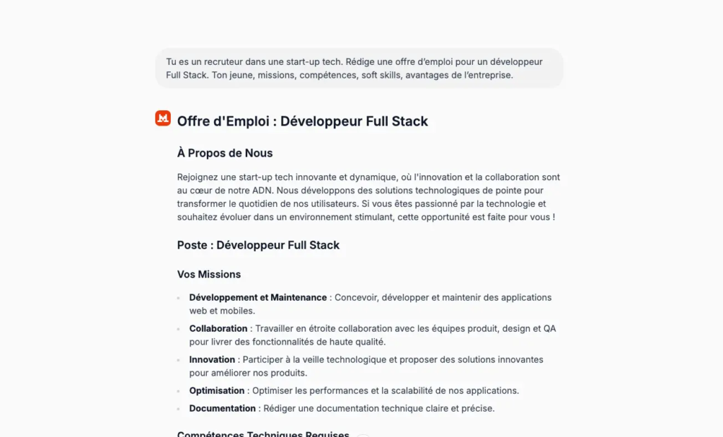 mistral usage 2 : alternative à chatgpt