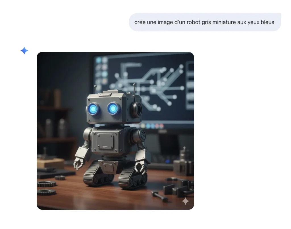 robot généré par gemini