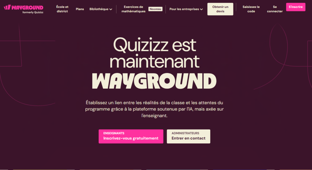 accueil wayground