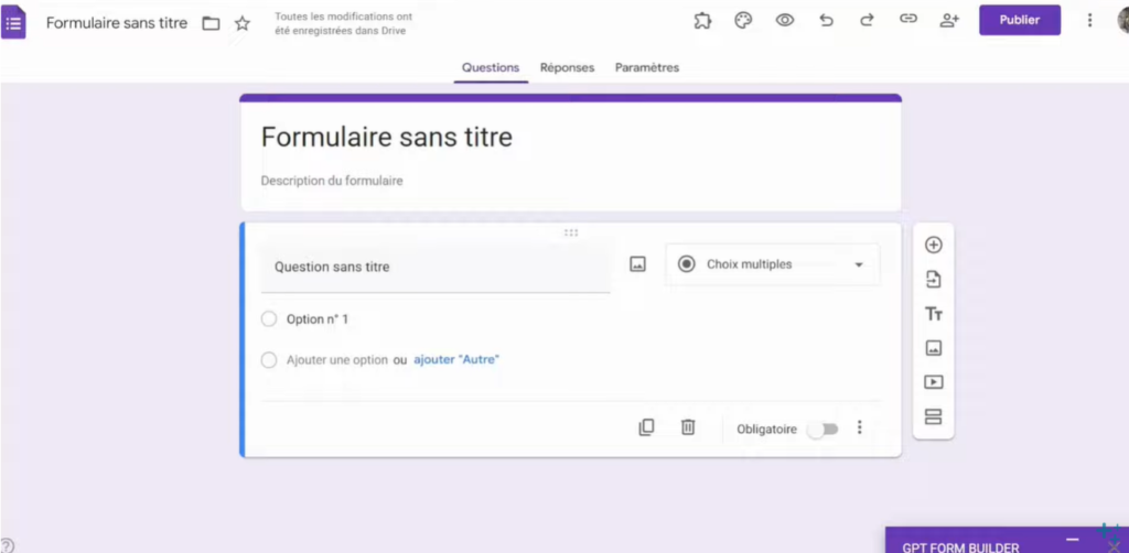 google forms quiz