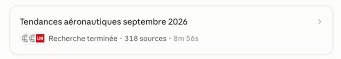 Recherches web Claude